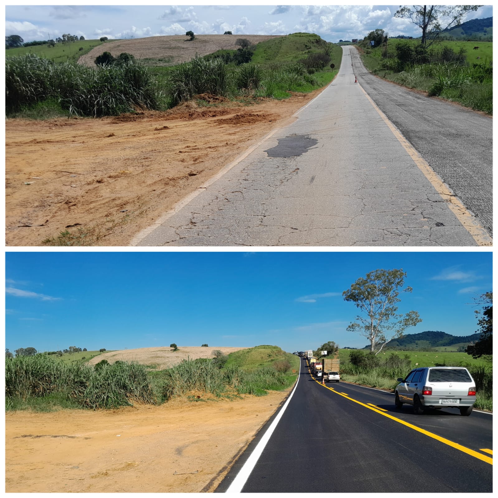 mg 290 antes e depois fotos divulgacao Seinfra 4