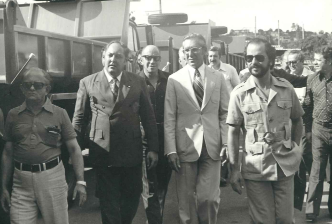 1 crg visita do Gov. Aureliano Chaves 1 RR MG 1977 2