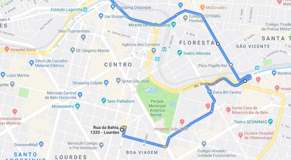 linhas conexo BH aeroporto